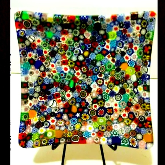 Beautiful Murano Millefiori Candy Dish 10cm Wide - Picture 1 of 2